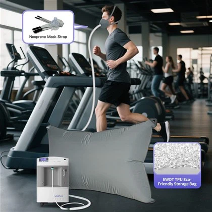 EWOT -treening 10L hapnikukontsentraatoriteraapiaga ewot reservuaari kott oksügeen