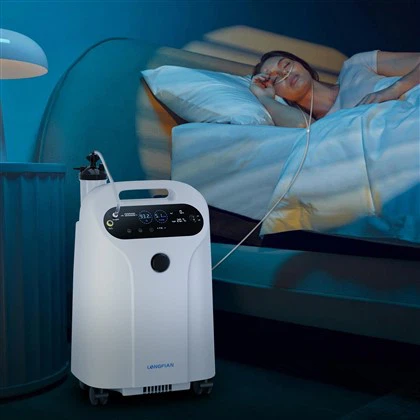 Uue põlvkonna kaasaskantav 5L meditsiiniline hapnikukontsentraator koos nebulisaatoriga